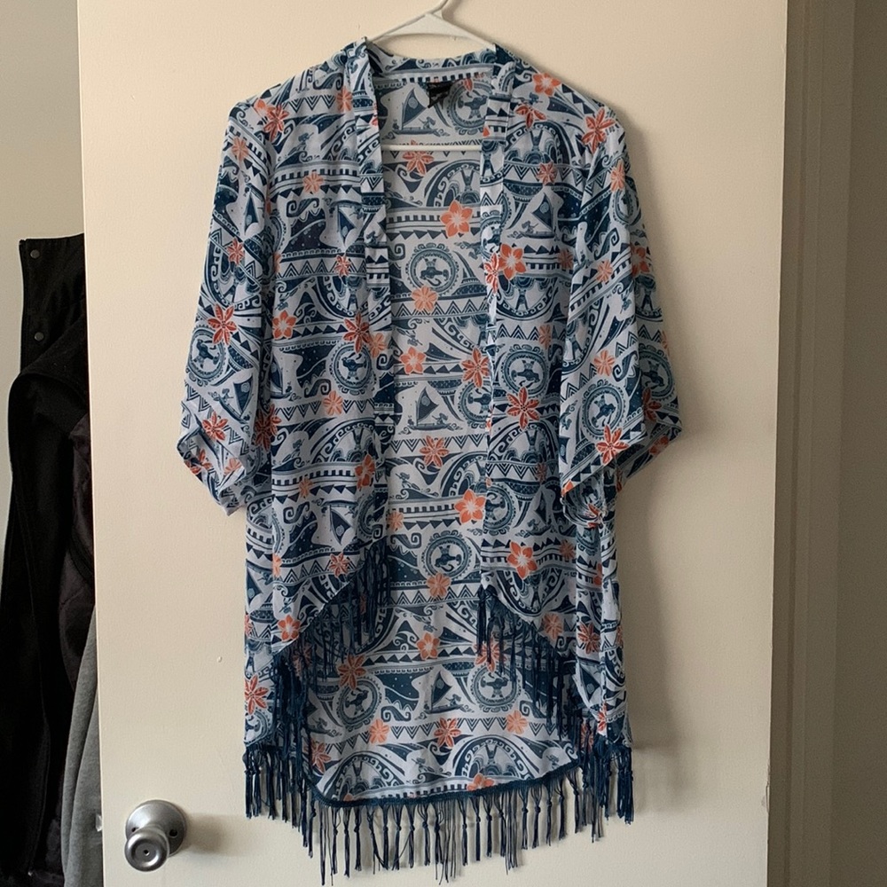 Disney Moana Fringe Kimono
